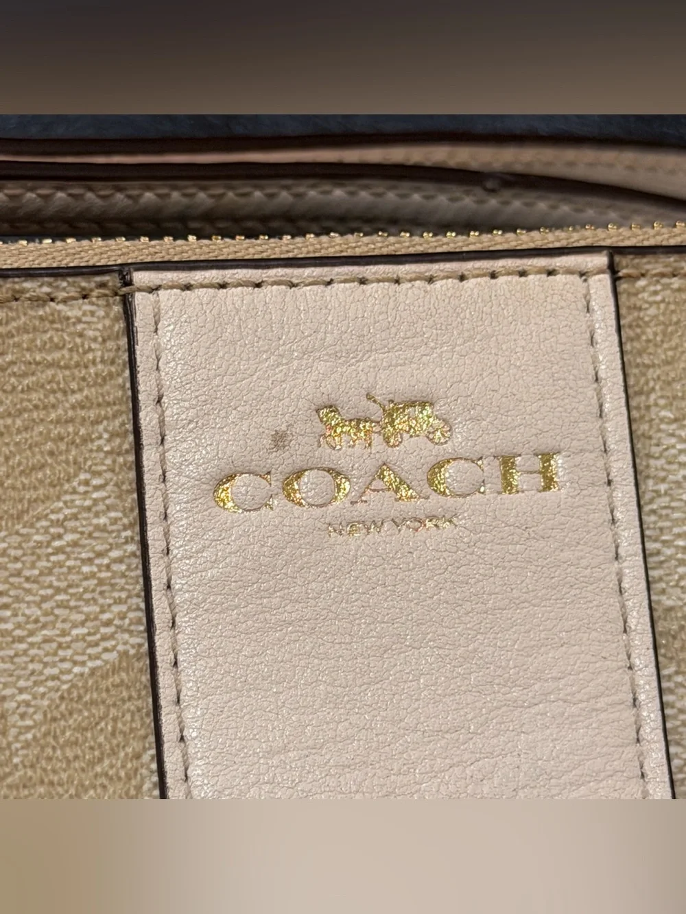 Coach Corner Zip Wristlet